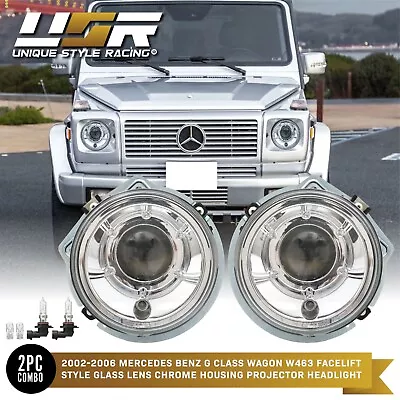 DEPO Euro Ellipsoid Chrome Projector Headlight For 02-06 Mercedes W463 G Class • $329.93