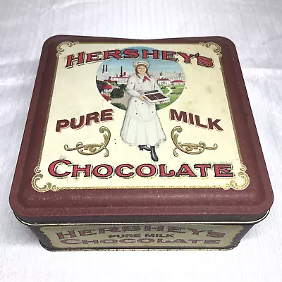 HERSHEY’S PURE MILK CHOCOLATE Vintage Edition #2 Collectible Tin 1992 Genuine • $11.99