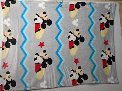 Mickey Mouse Fleece Blanket Toddler 30x40 Inch Disney • $22.45