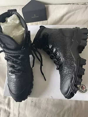 Moncler Womens Black Hiking Boots  Size 5 US • $425