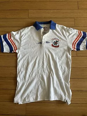 Vintage 80s Medium LogoAthletic White Florida Gators Polo Shirt • $30