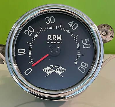 Plymouth Fury Tachometer 6000 RPM 3-3/8 Stewart Warner Gauge SW 760 6k Vintage • $775