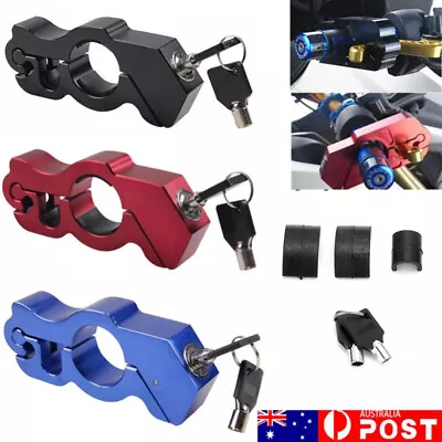 $24.89 • Buy Motorbike Motorcycle Handlebar Throttle Grip Lock Anti-theft Brake Level Lock AU