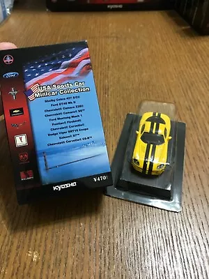 Kyosho - USA Car Collection - Dodge Viper SRT10 Coupe Yellow 1/64 Mini Car - R11 • $9.99