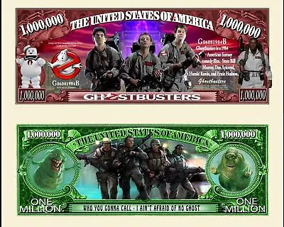 GhostBusters Million Dollar Bill Play Funny Money Novelty Note +FREE SLEEVE • $1.69