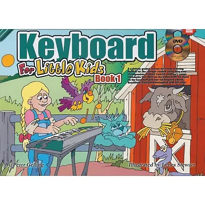 Learn To Play Piano Keyboard For Little Kids Young Player Book 1 + CD DVD -H8 • £10.95