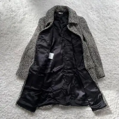 Miu Miu Beauty Product Ladies Chester Coat Woman's Outer Mohair Wool Gray • $158.40