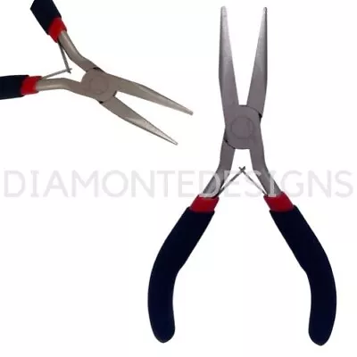 1 X Carbon Steel Chain Nose Pliers 11cm X 7cm Jewellery Tools UK - SB7 • £4.29