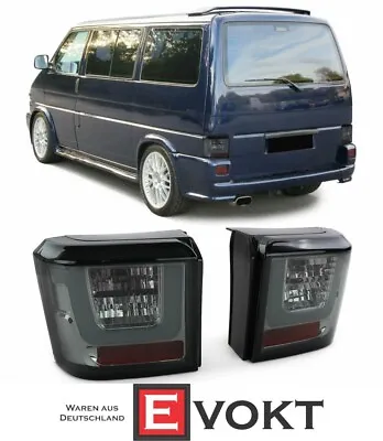 $344.90 • Buy LED Lightbar Taillights Black Smoke Pair For VW T4 Bus Transporter 90-03 - New