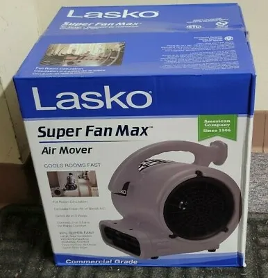 LASKO Super Fan Max Commercial Grade High Velocity Air Mover Fan Dryer W/ Outlet • $74.99