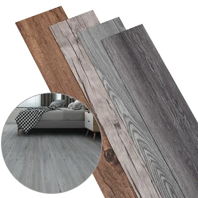 £47.99 • Buy 5m² Floor Planks Vinyl Marble Carpet Tile Self Adhesive Wood Effect PVC Flooring