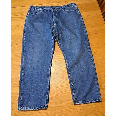 Mens Wrangler Fleece Lined Jeans Size 40x30 • $22
