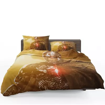 Zack Snyders Justice League Movie Cyborg Quilt Duvet Cover Set Bedroom Decor • $67.99