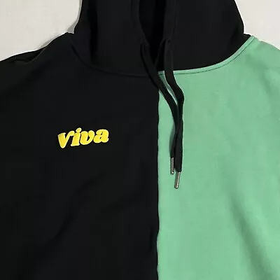 Barstool Sports Men’s Large Viva La Stool Black Green Sweatshirt Hoodie • $9.99