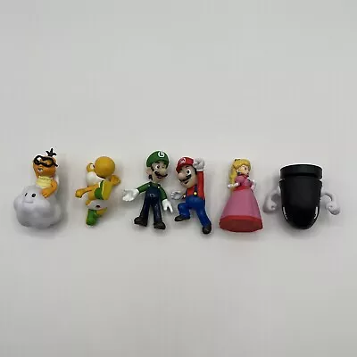 Nintendo Super Mario Bros 2.5  Mario Luigi Peach Mini Figure Cake Topper Lot • $18