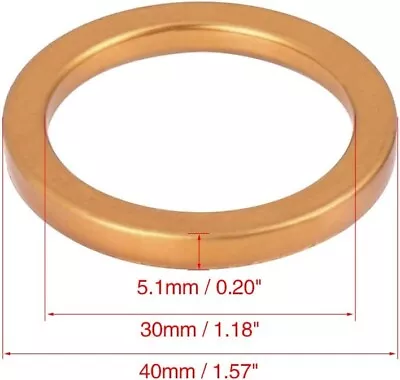 EXHAUST SEAL RING GASKET COPPER For MOTORCYCLE ATV 40MM OD X 30MM ID MG08 • $5