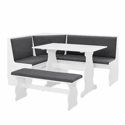 Riverbay Furniture Breakfast Nook Set In Charcoal • $654.14