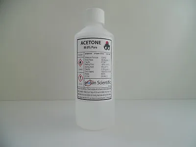 £8.49 • Buy Acetone 500 Ml 99.9% Pure ACS/Lab Grade High Quality Nail Varnish Remover