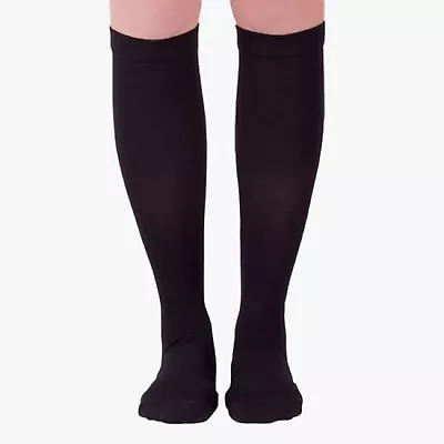 6 Pair Socks WOMEN SMALL Knee High Mild Compression Trouser Gold MediPeds 1510 • $10