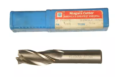 Niagara Cutter HSS Square End Mill 3 Flutes 3/4  X 3/4  X 1-5/8  X 3-7/8  • $21