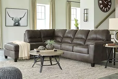 NEW Modern Smoke Gray Sectional LAF Chaise Contemporary Upholstered Living Room • $1499.99