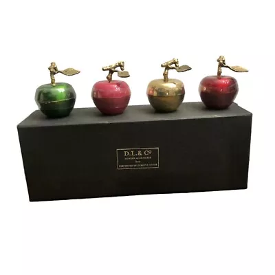 DL & Co Apple Candles Set Of 4 Mini Apple Candles Boite De Pommes 0.75 Oz • $100