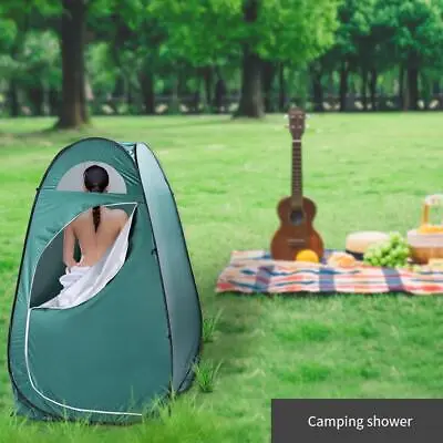 £9.95 • Buy Portable Pop Up Toilet Shower Tent Changing Room Camping Shelter Outdoor Green