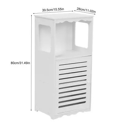 80cm Bathroom Storage Cabinet Cupboard Storage Organizer Rack Shelf White AUS • $35.64