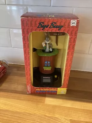 Rare Bugs Bunny Talking Action Alarm Clock Mib 1995 Looney Tunes Warner Brothers • £19.99