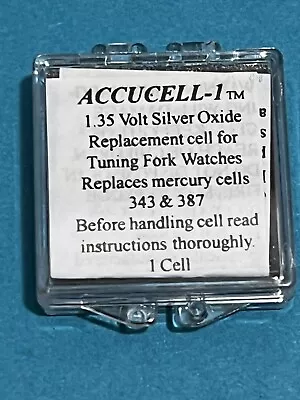 Bulova 214 Accutron Accucell -1  Special Battery 1.35V Replaces 343 / 387 • £22.50