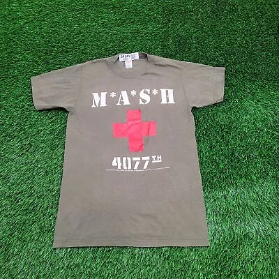 Vintage 1972 MASH 4077th TV-Show Shirt Small 17x26 (M) Single-Stitch Army-Green • $29.10