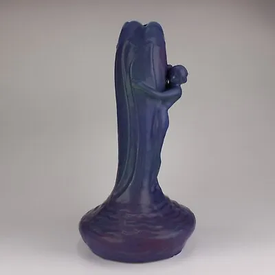 Van Briggle Pottery Vintage Water Nymph Floor Vase Purple/Blue • $845