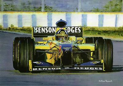 Damon Hill Jordan 1998 Art Print • £20