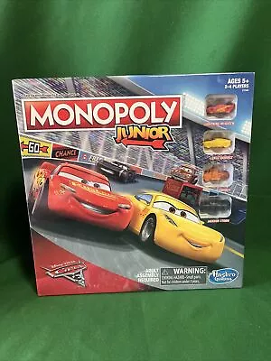 Monopoly Junior: Disney Pixar Cars 3 Edition NEW Shrinkwrapped • $12.99