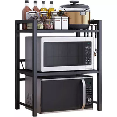 3 Tier Expandable Microwave Oven Rack Stand Storage Holder Kitchen Corner Shelf • $27.99