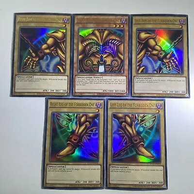YuGiOh ALL 5 PIECES OF EXODIA | Exodia Forbidden One Set | Ultra Rare YGLD - VLP • £19.99