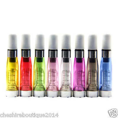 10 Coloured Ce4 E Cig Atomiser Atomizer Clearomiser Clearomizer Ego T Vape Tank • £0.99