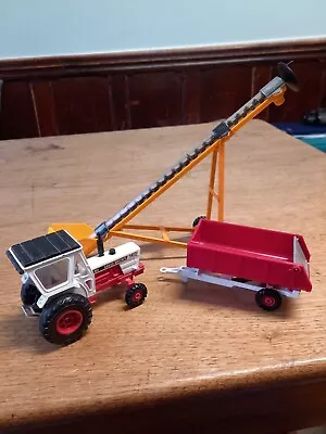 Corgi David Brown 1412 Tractor   Tipping Trailer  And Grain Elevator ( No Silo) • £17.50