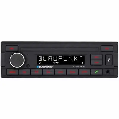 £99 • Buy Blaupunkt Madrid 200 BT Car Stereo Radio Bluetooth USB Mechless Retro OEM Look