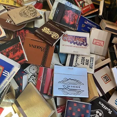 Lot Of 65  Estate Fresh Vintage Full Unused Matchbooks No Dups - See Pics • $24