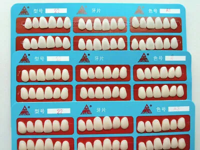 Dental Tooth Veneer Anterior Front Resin Thin Teeth Veneers Porcelain 96PCS/Card • $13.99
