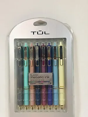 $20 • Buy TUL Retractable Gel Pens, 0.8 Mm Medium, Asst. Colors,  Metallic , 8-Pack,  New
