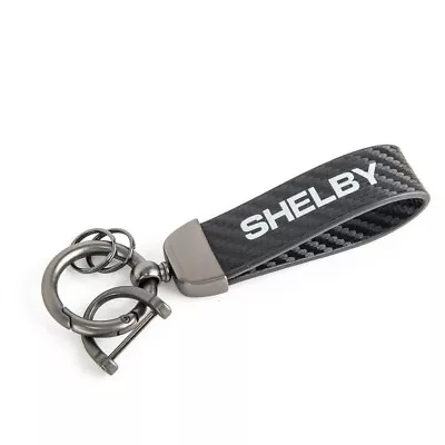 Shelby Carbon Fiber Strap Key Chain Ford Mustang Cobra GT500 GT350 Terlingua SVT • $19.99