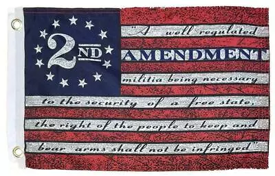 Vintage Betsy Ross 2nd Amendment 12x18 Boat Flag • $6.93