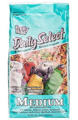 £19.99 • Buy Pretty Bird Medium Daily Select Premium Parrot Biscuit Food African Grey 1.36kg 