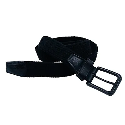 Camel Active Black Elastic Braid Stretchy Belt Size M • £18.99