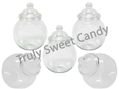 5 Plastic Sweet Jars Small 650ml DIY Candy Buffet Kids Parties Wedding Storage • £10.99