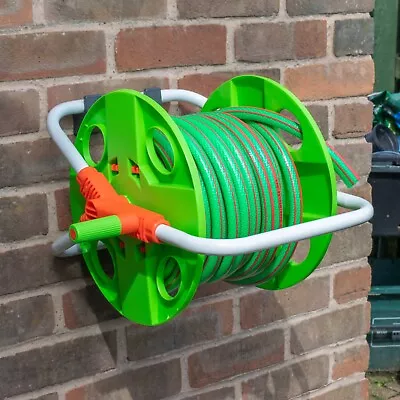 Hose Reel Pipe Storage Hanging Fixing Bracket Wall Mount Holder Optional Pipe • £9.29