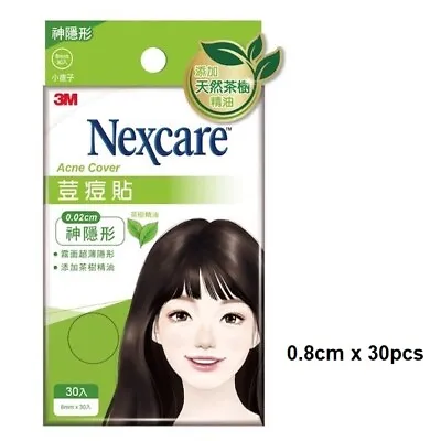 [3M NEXCARE] Ultra Thin Acne Dressing Pimple Cover Stickers TEA TREE OIL 30pcs • £9.12