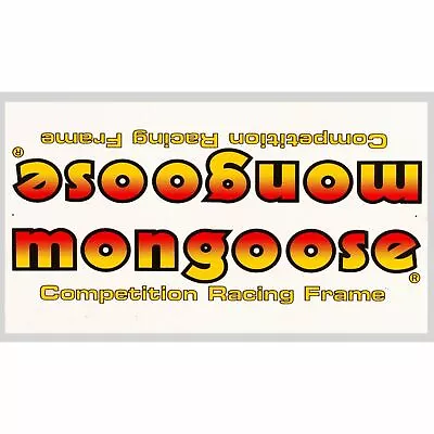 1984 Mongoose - Expert Decal Set - Orange/Yellow • $39.95